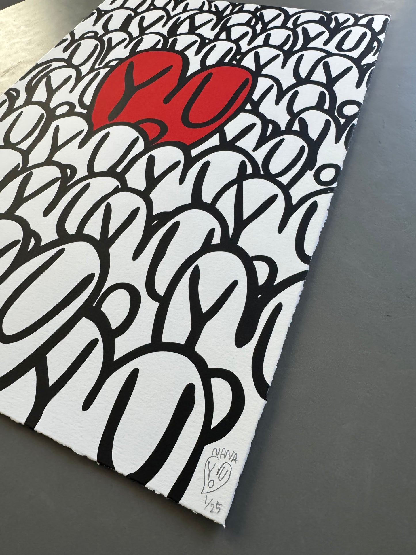 NANA77 - “V” Silscreen Print
