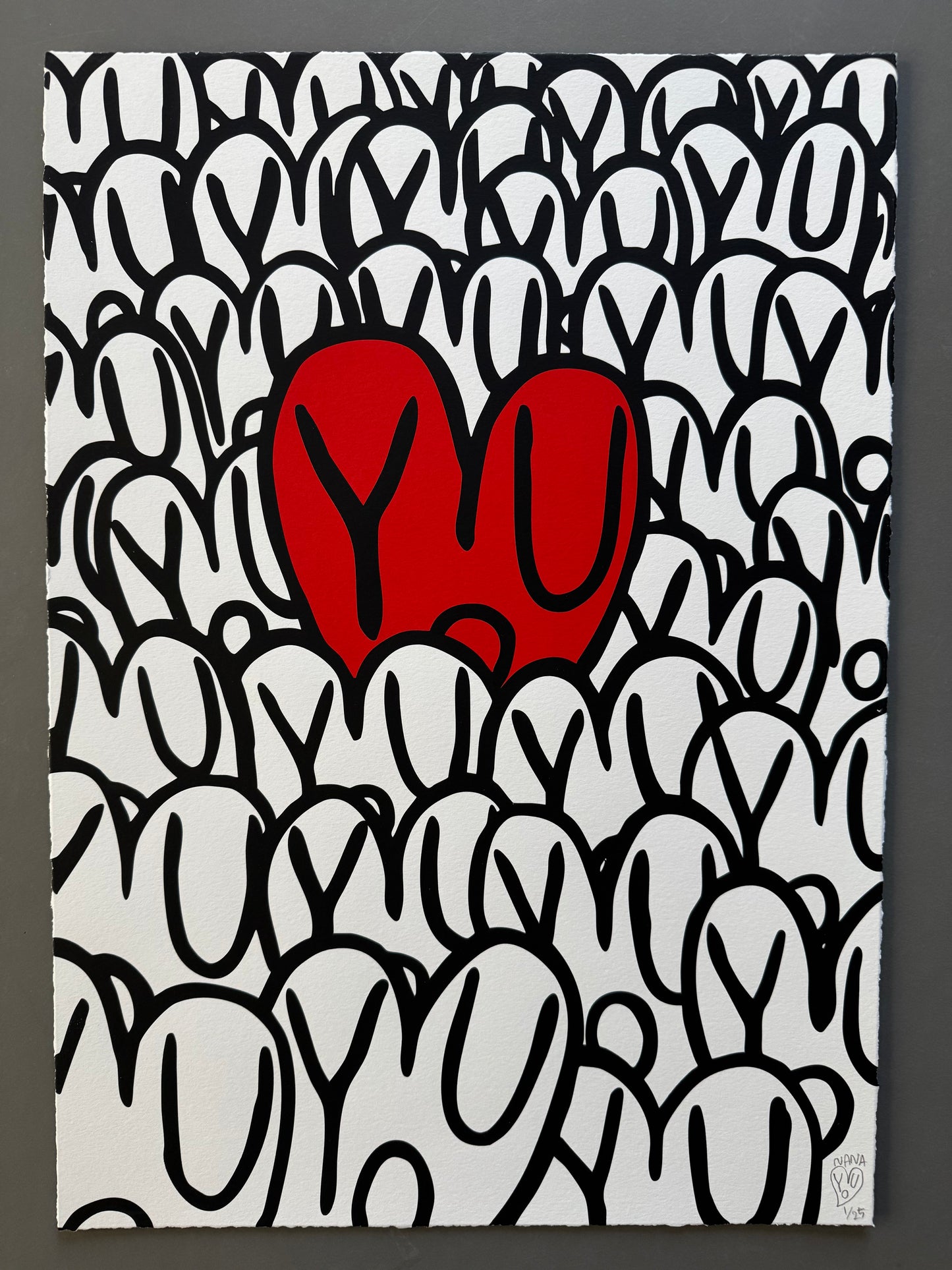 NANA77 - “V” Silscreen Print