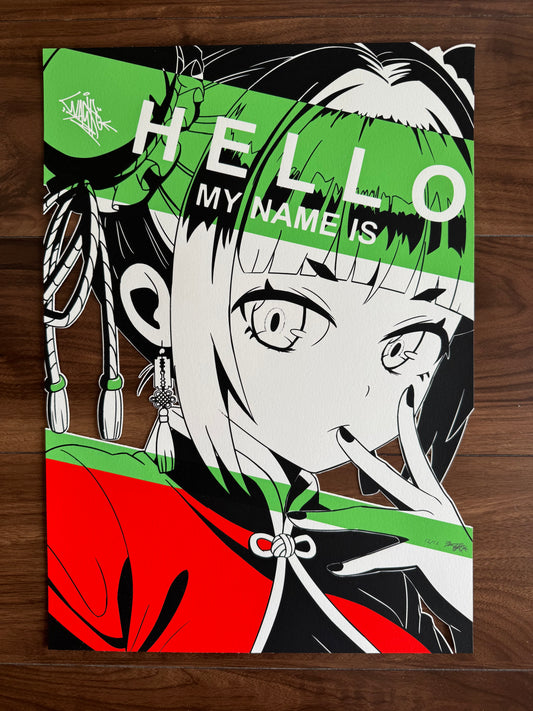 WACKOZAKI "Die Cut Series" Silkscreen Print