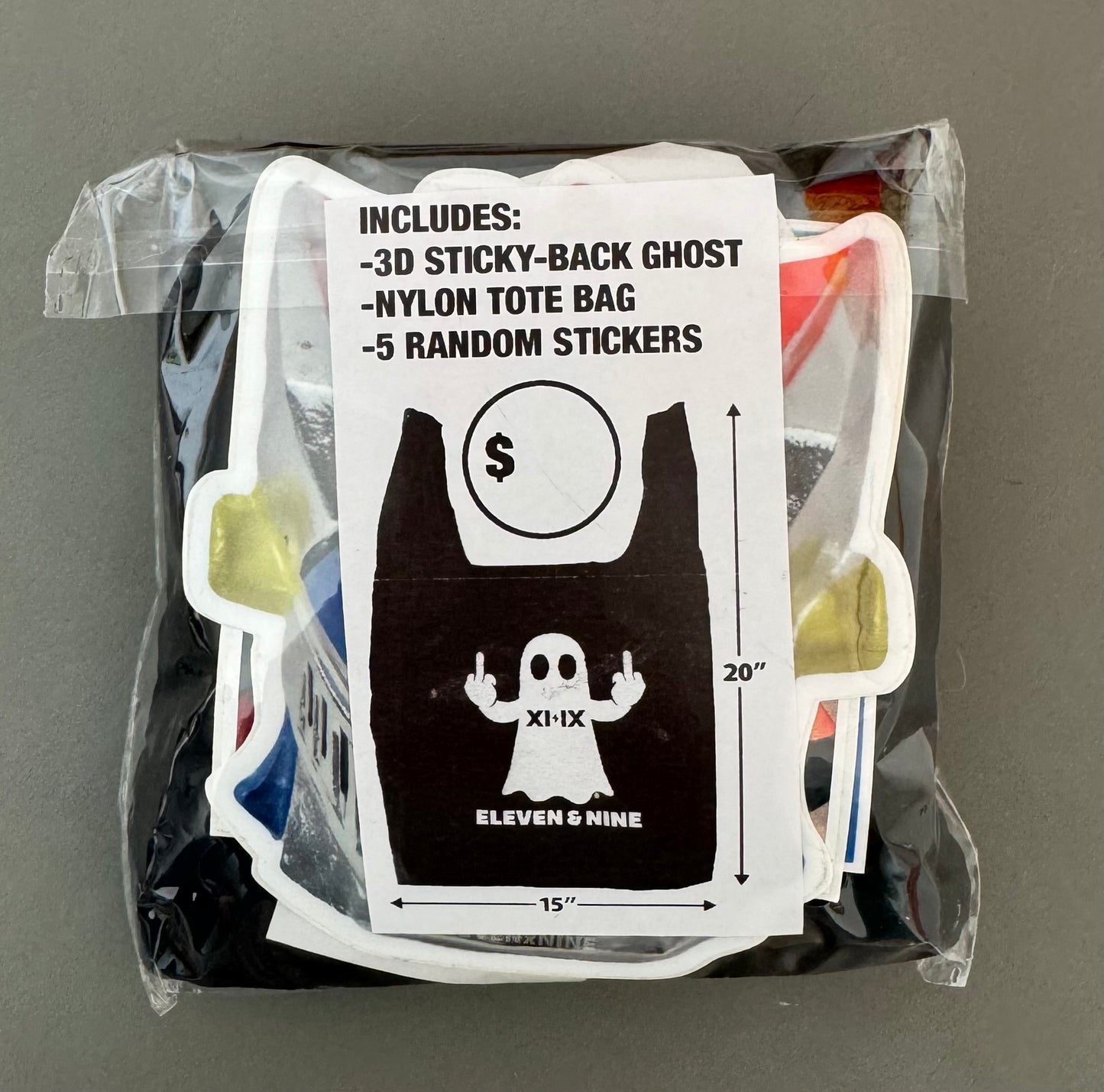 Eleven & Nine Sticker Pack w Tote Bag
