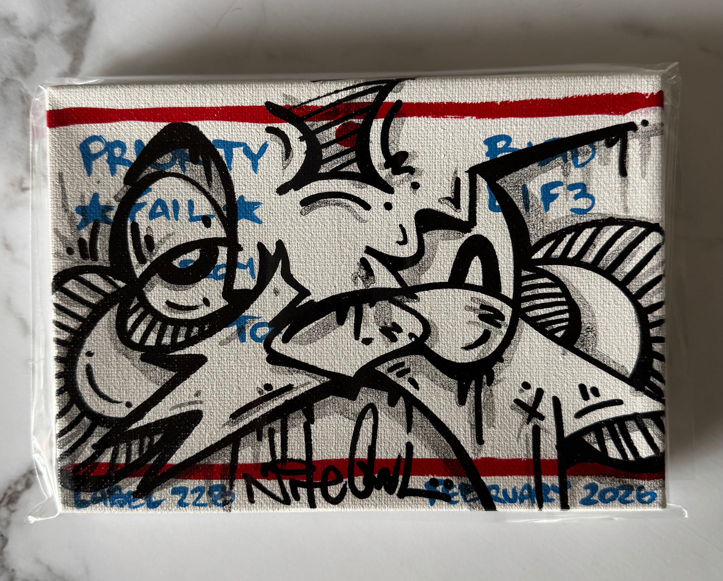 NITE OWL Small Canvas & Sticker Pack