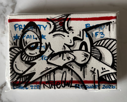 NITE OWL Small Canvas & Sticker Pack