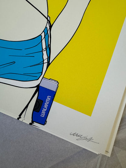 MUSA, "Good Things Will Happen" Coffee Girl Colorway Silkscreen Print