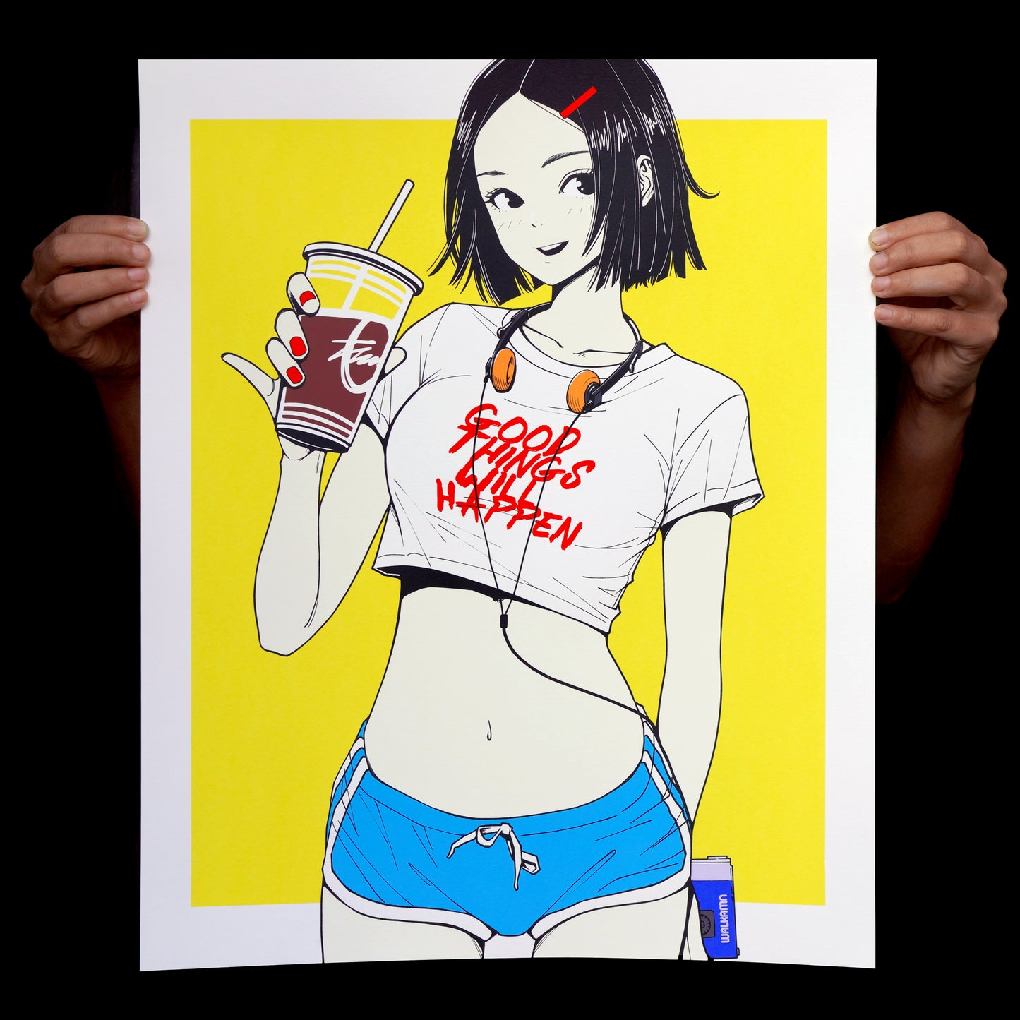 MUSA, "Good Things Will Happen" Coffee Girl Colorway Silkscreen Print