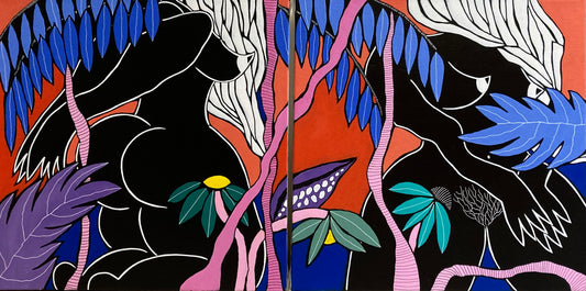 Theodosia Marchant, Unspoken Dreams 1 & 2 (diptych), 2022